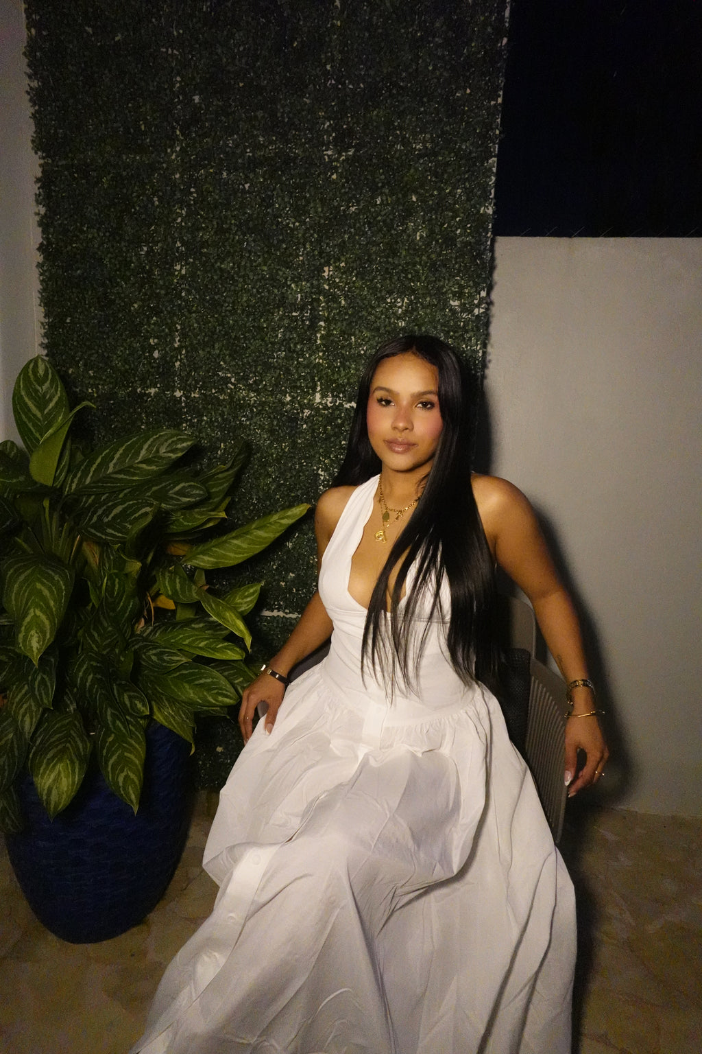 White Long Dress
